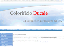 Tablet Screenshot of colorificioducale.it